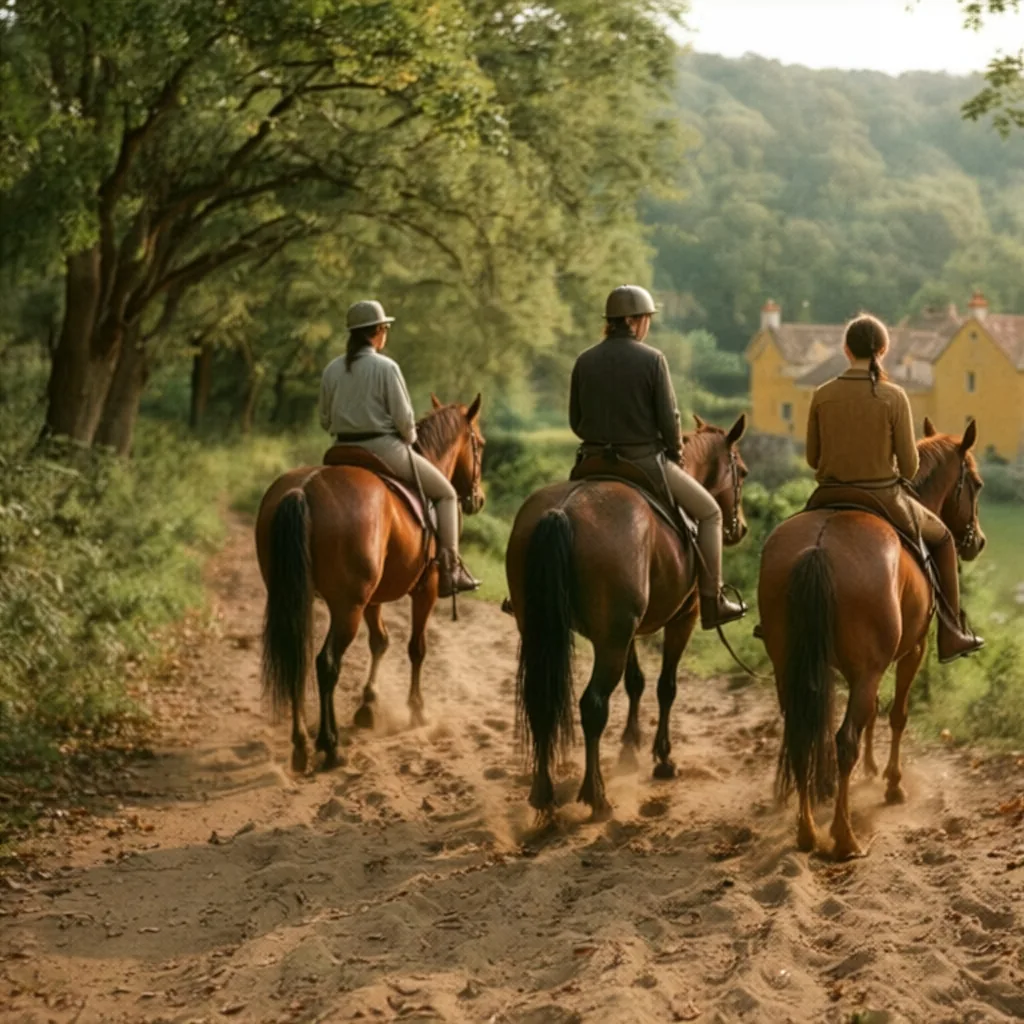 Balade à cheval en Dordogne, autour de Saint-Méard-de-Gurçon