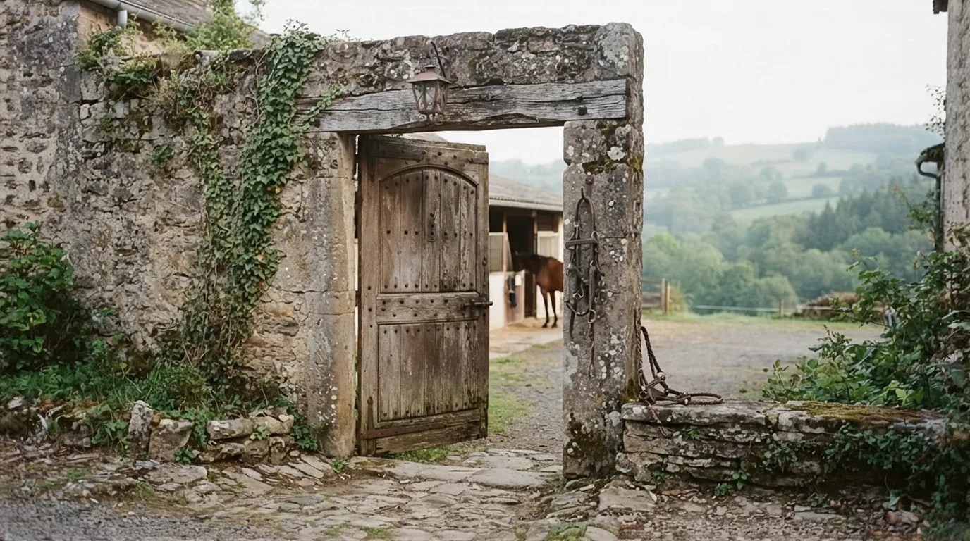 Entrée du Ecuries St Méaroises, centre équestre à Saint-Méard-de-Gurçon
